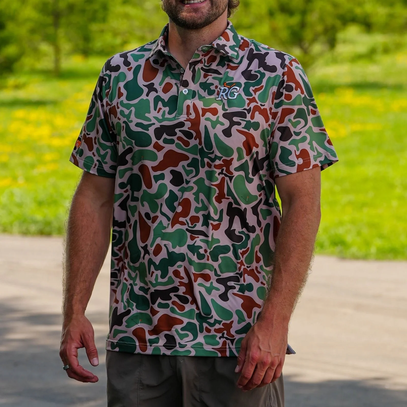 Bunker Camo RG Golf Polo - Image 2