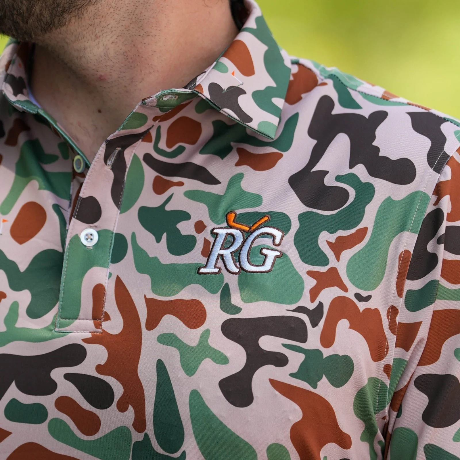 Bunker Camo RG Golf Polo - Image 3