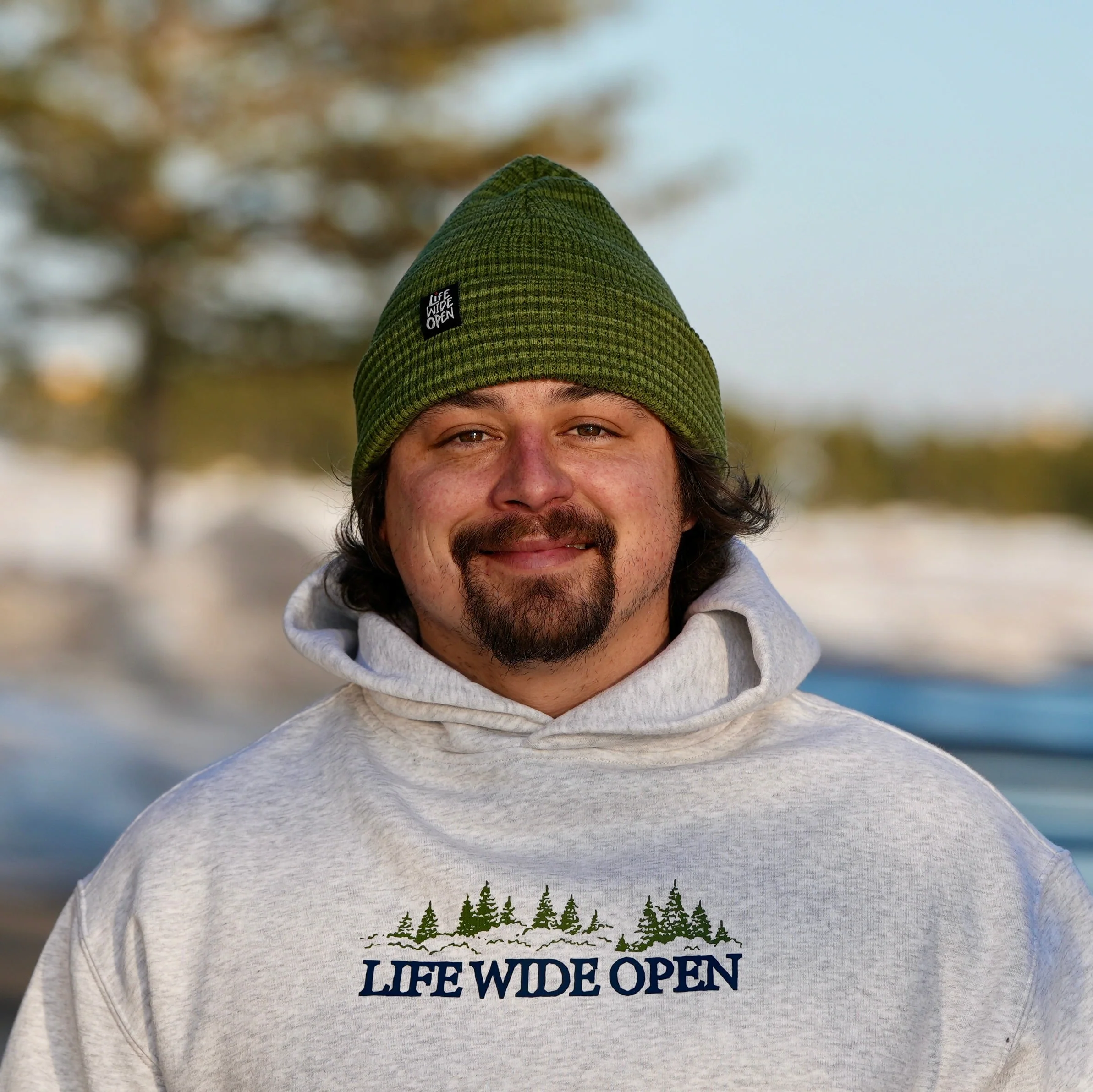 Green Waffle LWO Beanie - Image 4