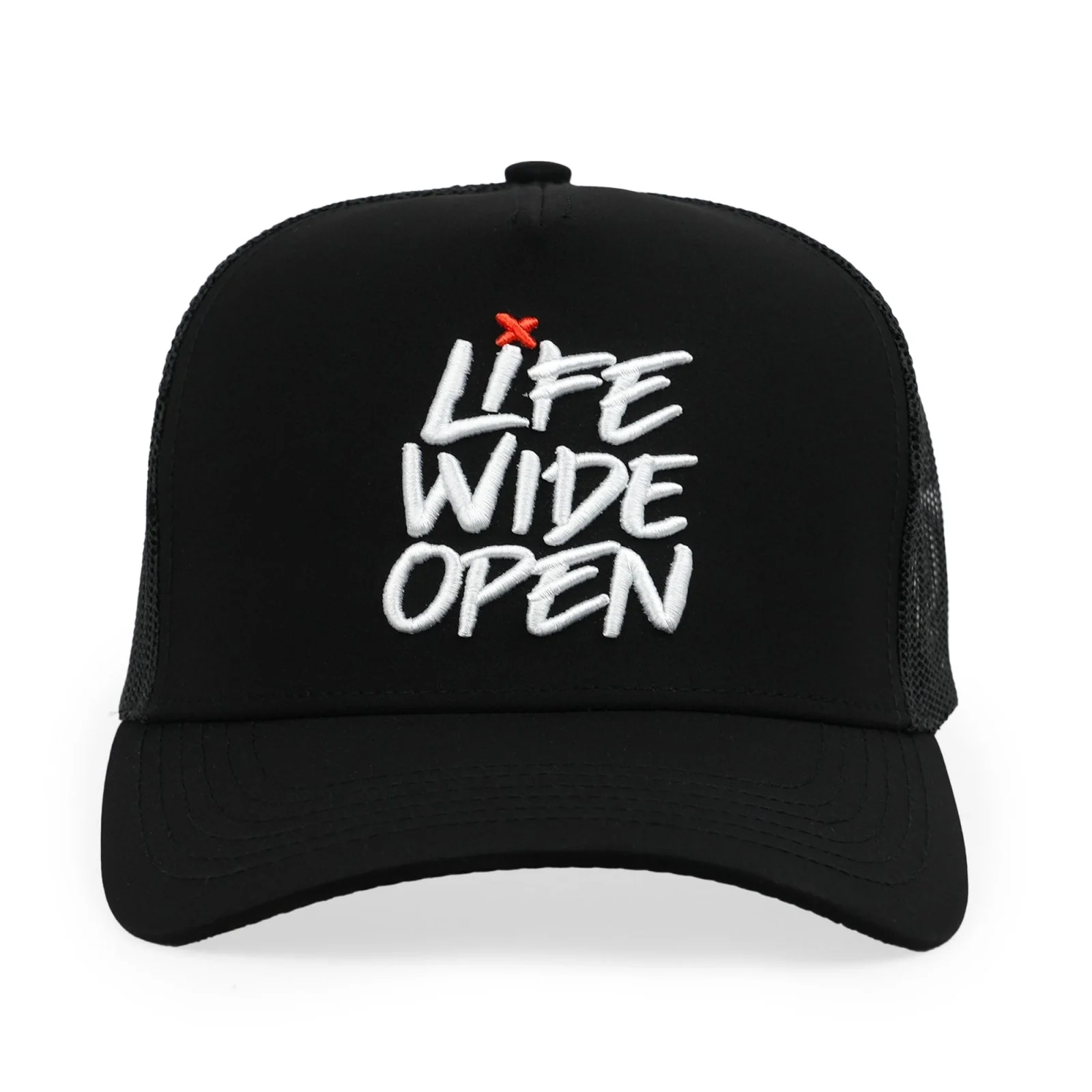 LWO Red X Curved Brim Embroidery Hat - Image 3