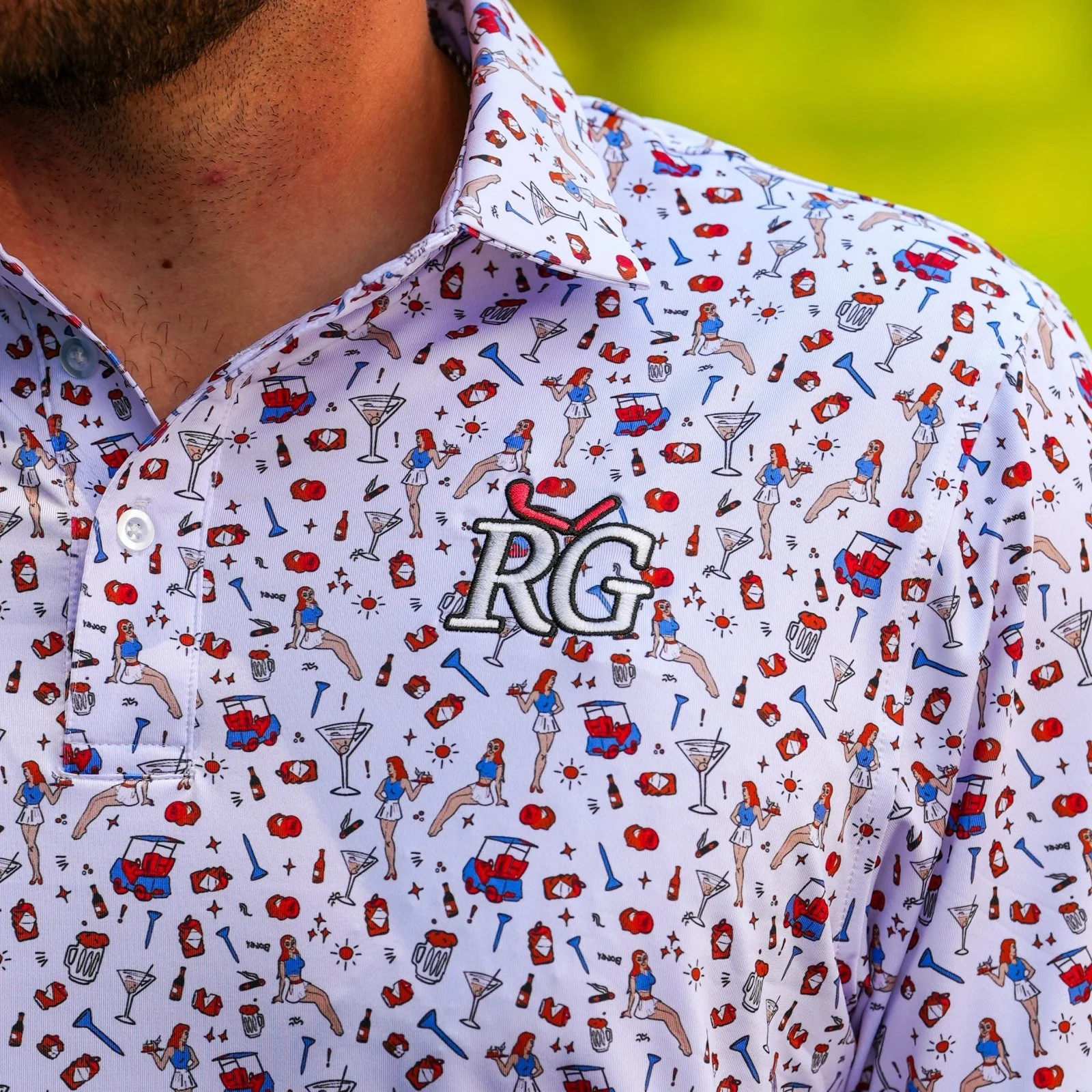 Party Cart RG Golf Polo - Image 3