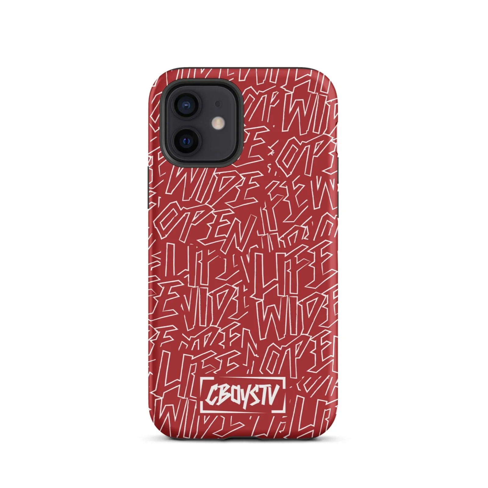 Red Skatterbrain Tough Case for iPhone® - Image 10
