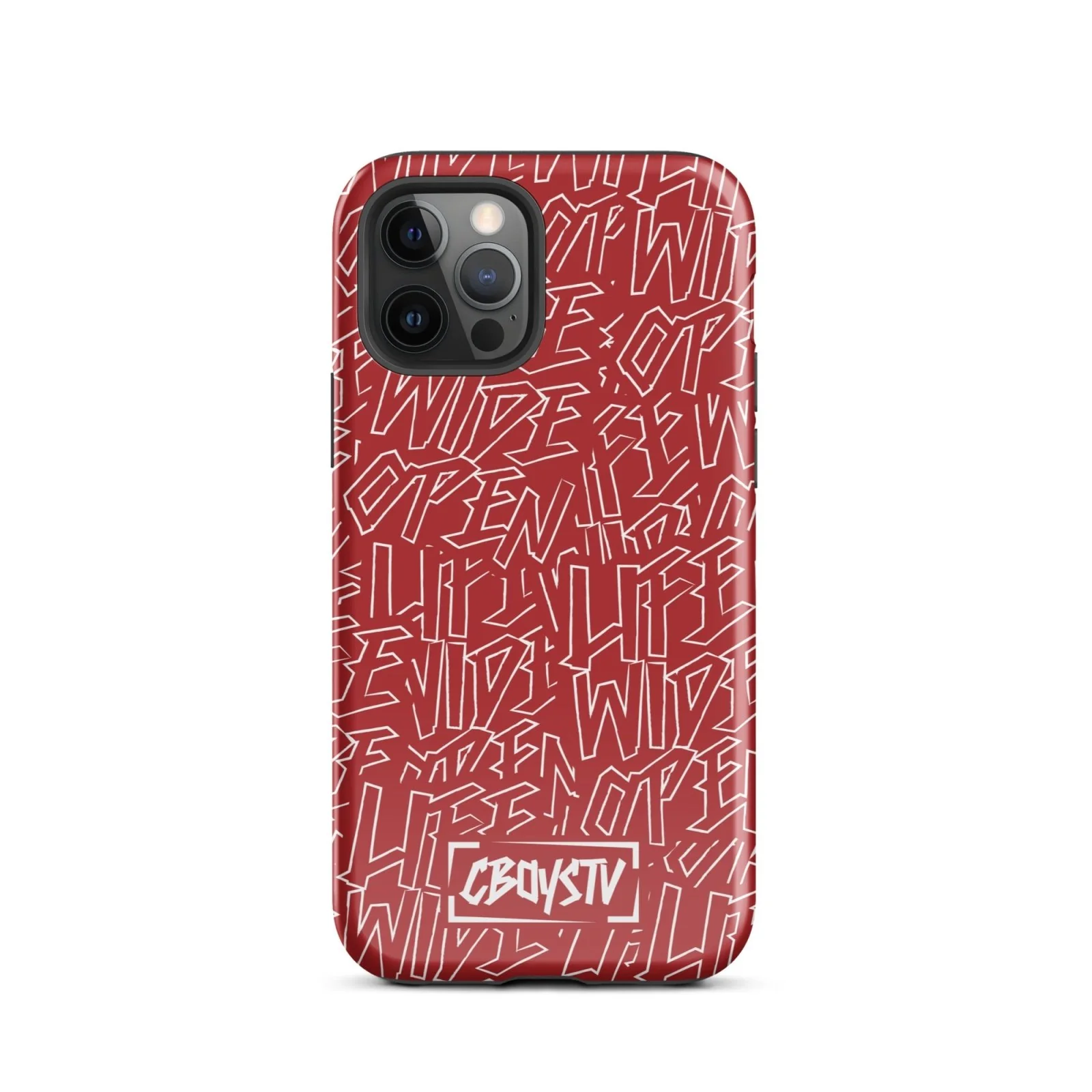 Red Skatterbrain Tough Case for iPhone® - Image 11