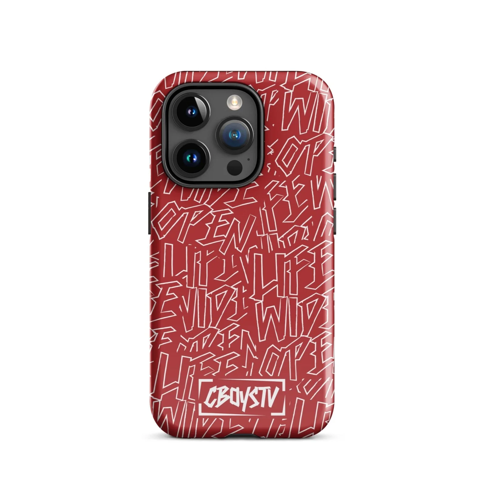Red Skatterbrain Tough Case for iPhone® - Image 35