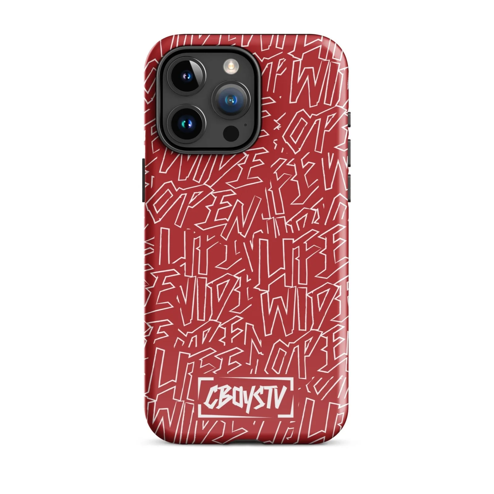 Red Skatterbrain Tough Case for iPhone® - Image 37