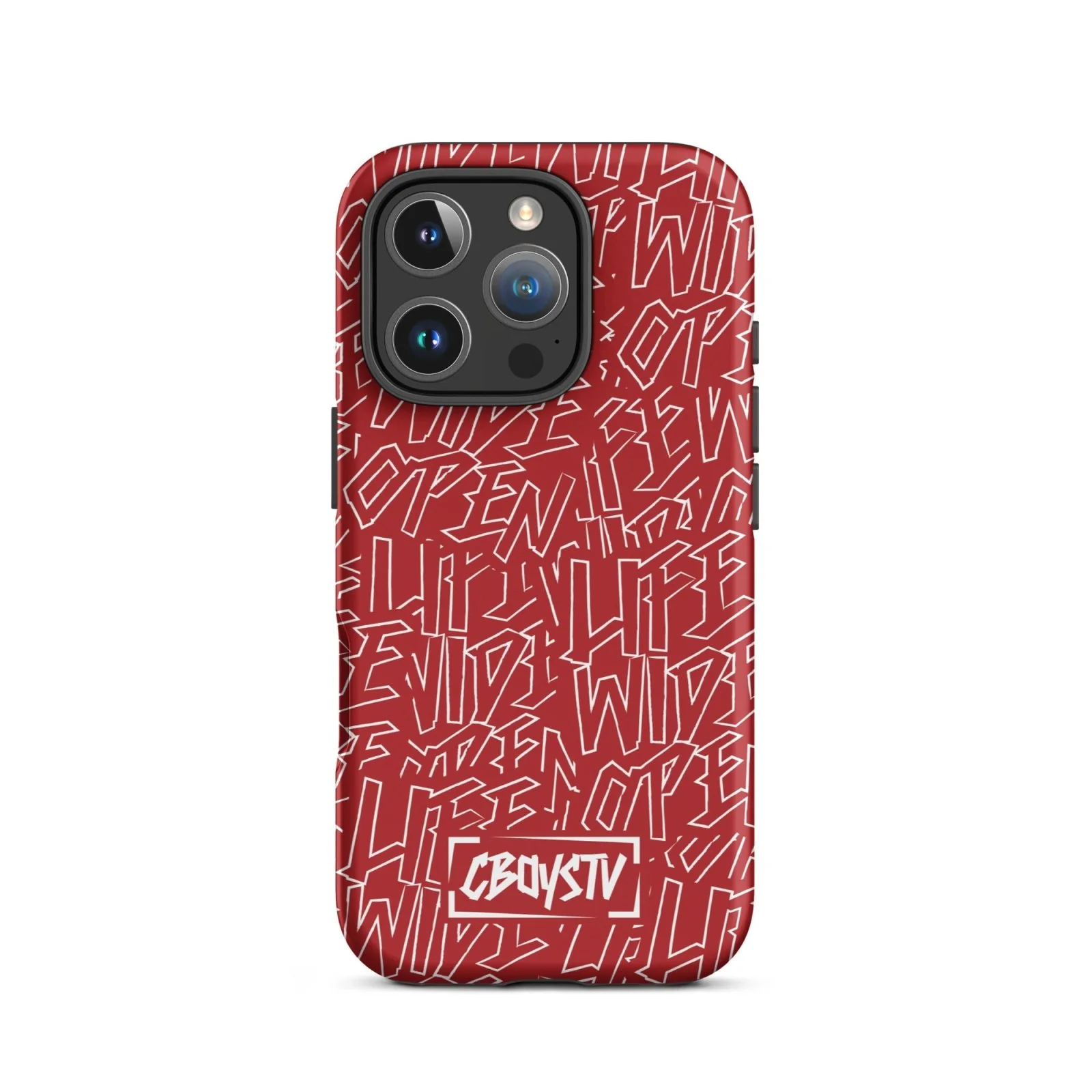 Red Skatterbrain Tough Case for iPhone® - Image 44