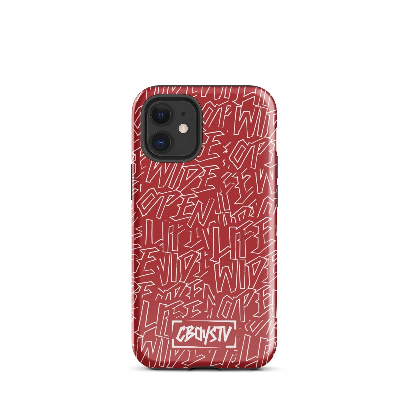 Red Skatterbrain Tough Case for iPhone® - Image 7