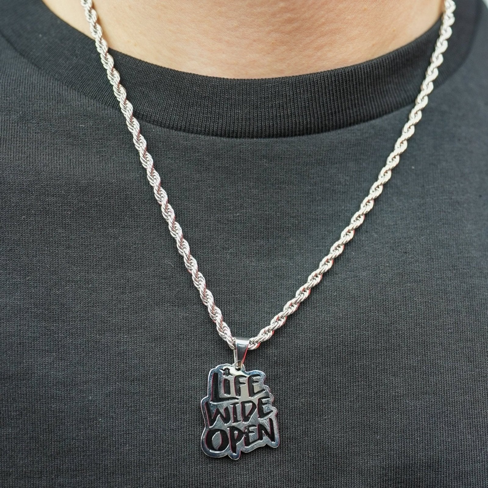 Silver Life Wide Open Rope Chain - Image 4