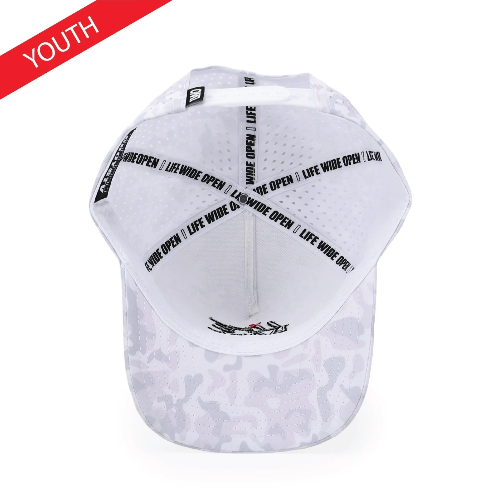 YOUTH White Camo LWO Hat - Image 4